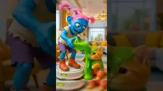 The orange cat is naughty by zombies #comedy #cat #cute #catlovers #cutecat #pets #funny