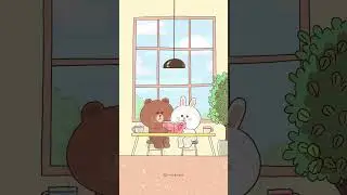 When only boyfriend likes reading 🐻 남자친구만 독서를 좋아할 때 🤎 LINE FRIENDS #love #couple