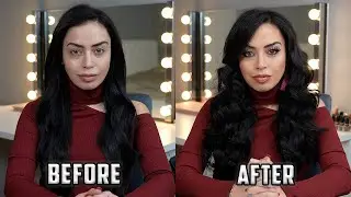 NYE Virtual/Zoom Glam | Get Ready With Me | Big, Bouncy Hair | ElizzyOz