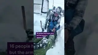 Race to rescue 41 people trapped after avalanche