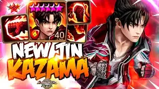 First Battles with NEW FIRE JIN KAZAMA - Summoners War x TEKKEN 8