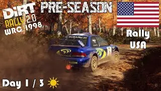 WRC 1998, Pre-Season - Rally USA (Day 1 AM) - SS1 + SS2 - DiRT RALLY 2.0 - Subaru Impreza 22B