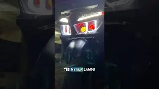 Tes nyala lampu biled ayoto  #motovlogger #motovlog #motovloggerindonesia #vario #vario125 #biled