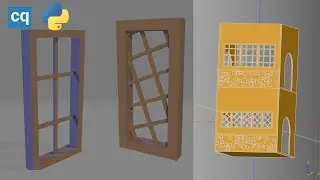 CadQuery Dollhouse - Windows