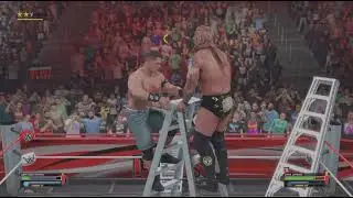 WWE 2K25 john cena vs chris jercho at TLC match on wwe raw