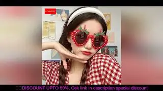 KLASSNUM Women Strawberry Funny Glasses Party Photo Decorations  Birthday Wedding Supplies Adult Kid