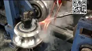 Production process of solid-state high-frequency straight seam welded pipe unit!
