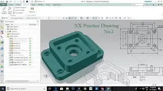 Simple NX CAD Part Design Tutorial EX : 02 --Tamil