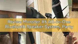 Review Monster X6 All-in-One Bluetooth Speaker System, Party Speaker, PA | 600W Power, 15