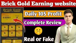 Brick gold website complete review | brick gold earning website real or fake | brick gold withdraw