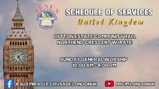 JMCIM LONDON UK  . FRIDAY OVERNIGHT SERVICE  . 26  DECEMBER 2025