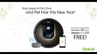 Get Alexa&reg; FREE - iRobot sparkling New Year Offer 2019
