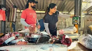 Beautiful! I Captured This Stunning Fish Cutting at a Small Roadside Fish Stall 🐠