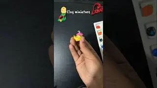 Tiny Clay Duck 🐤🌸 | Cute Miniature Art | Clay Art Shorts | Satisfying Mini Art