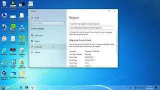 How to change the language on windows 10 