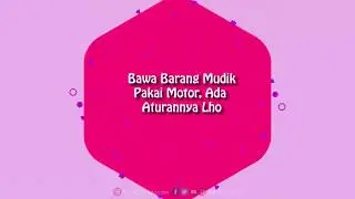 Info Aturan Bawa Barang Mudik Untuk Sepeda Motor