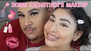 WE DID EACH OTHERS MAKEUP
