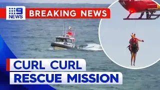 Major rescue operation in North Curl Curl | 9 News Australia