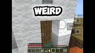 Weird block replaced by wool in my Minecraft world. Is this a new update?