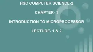 CS2 CHAPTER-1 Lecture -1 & 2