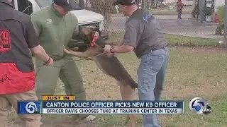 11: Canton Police officer chooses new K-9 after previous partner Jethro is killed