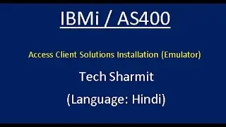 IBMi (AS400) - #AccessClientSolutions (IBM Emulator)  Installation #IBMi #AS400 #RPGLE