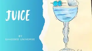 How to draw glass of juice for beginners |EASY TO DRAW😀| step by step drawing and colouring |
