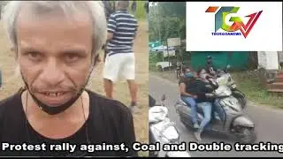 Protest Rally  against Coal,Rail double tracking,and to save tress,Save GOA