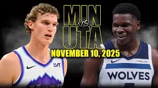 Minnesota Timberwolves vs Utah Jazz Full Game Highlights - November 10, 2025 | NBA Season