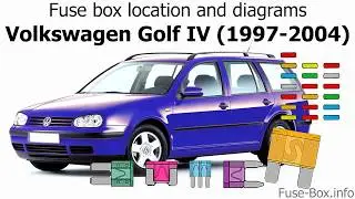 Fuse box location and diagrams: Volkswagen Golf IV / Bora (1997-2004)
