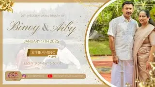 25th Wedding Anniversary of Binoy and Aiby | Rose Digital Vision | LIVE