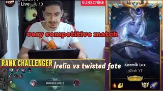 Sovereign 1st came to my game (P0oh YT) Mid Irelia Wild Rift high Elo / global 1st