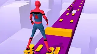 Spiderman Skater Stacker - MAX LEVEL Funny Gameplay Androi, ios