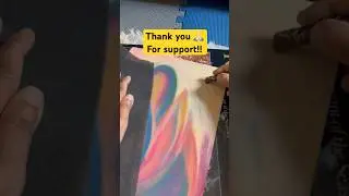 Easy abstract art with oil pastels!!✨❤️🥰 #oilpastel #fingerstyle #art #artclass #tutorial #thankyou