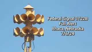 (Revisited) Federal Signal 3T22B | Full Alert | Ithaca, NE 7/6/24