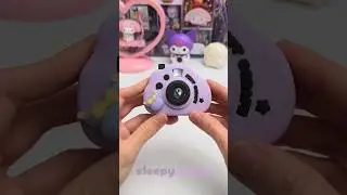 kuromi camera eraser💜 #unboxing #stationery #backtoschool #eraser #sanrio #kuromi