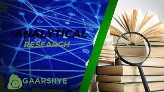Cilmi-baarista Falanqaynta {Analytical Research}