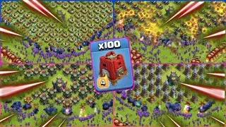 The ULTIMATE Power of SIEGE BARRACKS | #coc | COC Experiments