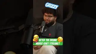 Grizzy After The Drunk Mario Kart Stream!? #grizzy #bigpuffer #elasticdroid #pezzy #clooless