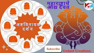 अष्टविनायक गणपती दर्शन| अष्टविनायक गणपती संपूर्ण पत्ता व माहिती|Vedant Creations|Kailas Giri