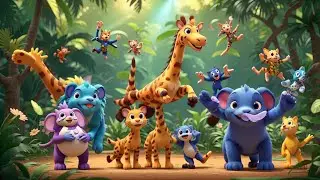 Sing-Along ANIMAL JUNGLE SONG for KIDS | Fun Learning!