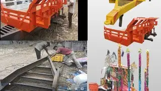 पहली बार देखा || Handmade manufacturing process of tractor trolley || making tractor trolley ||