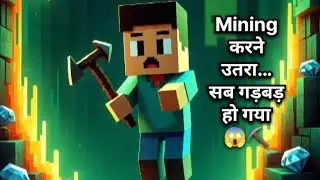 Minecraft में Mining करने की कोशिश ⛏️ | Funny Minecraft Survival Vlog Hindi