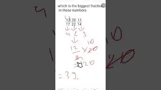 find the biggest fraction number easily/Sreejith m/@maths-solver-Kannada