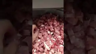 HLQD-350 great performance cold fresh meat slicer machine Meat Cube Cutting Machine