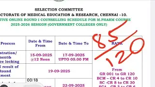  M PHARM COUNSELLING DETAILS 