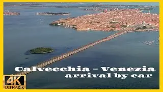 Driving in Italy, to Venice, Arrival by car, to the parking lot, Veneto region