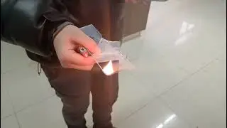 acrylic burning test
