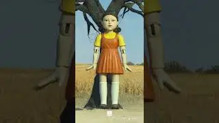 Squid Game Doll Pull Her Dress Up #squidgame #squidgame2 #ruinedbyAi