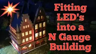 Wiring LED lights in a model railway building